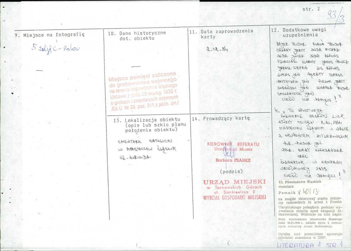 karta ewidencyjna, skan nr 2