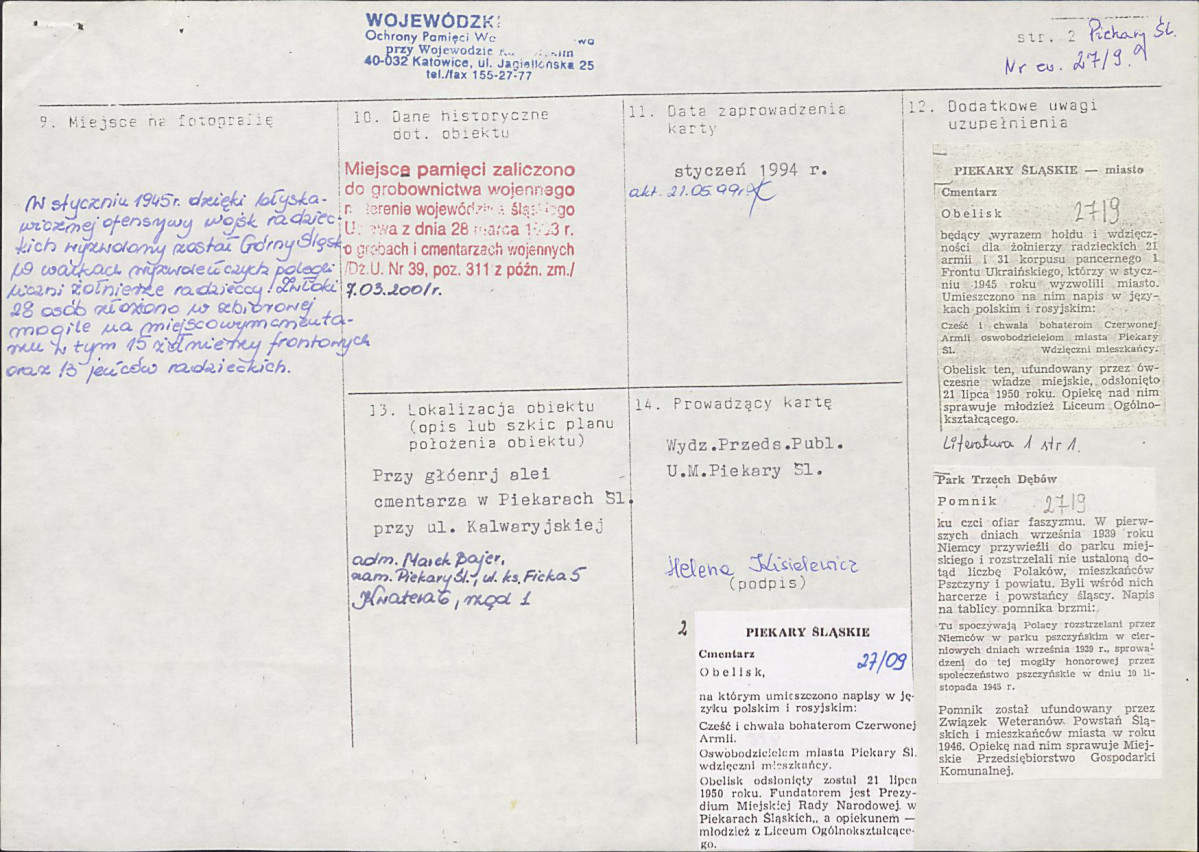 karta ewidencyjna, skan nr 2