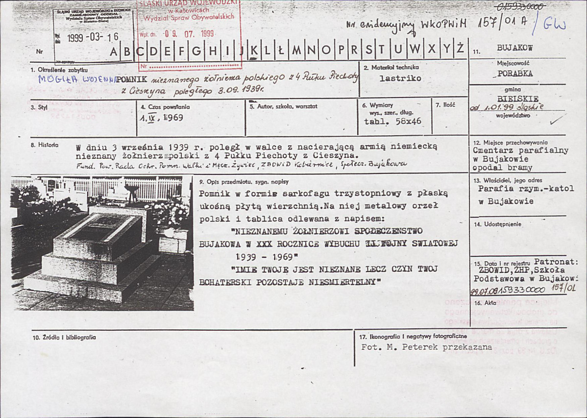 karta ewidencyjna, skan nr 1