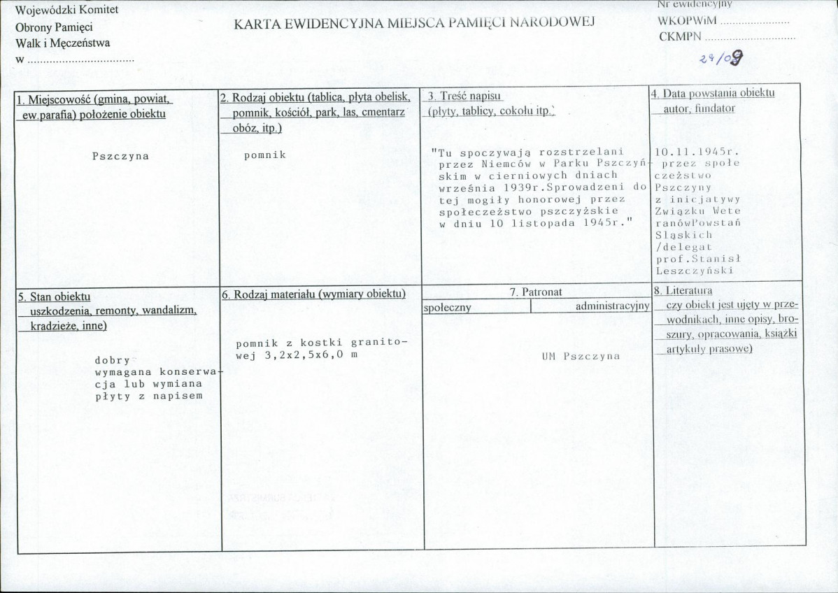 karta ewidencyjna, skan nr 1