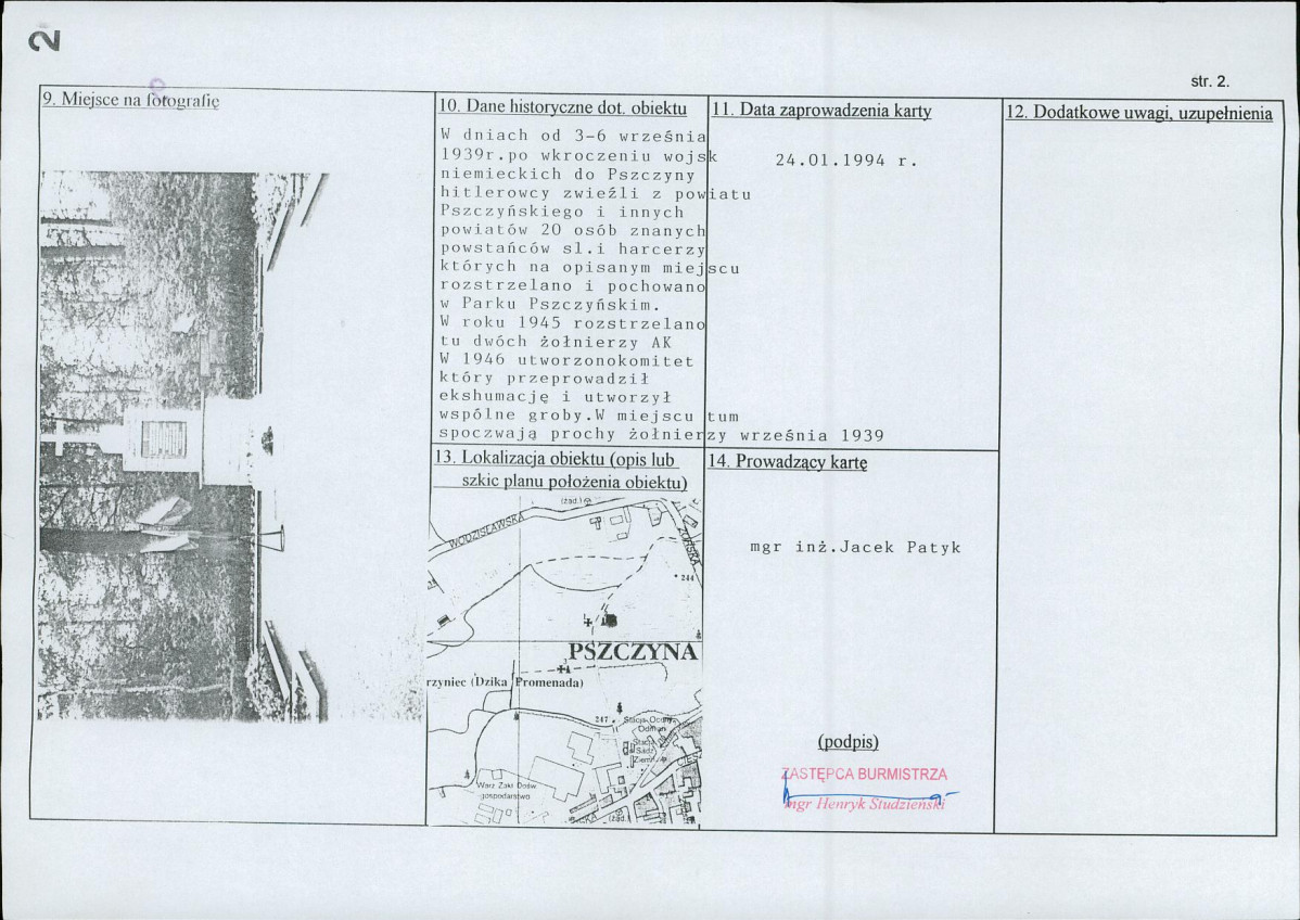 karta ewidencyjna, skan nr 2