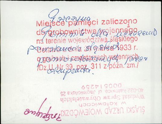 karta ewidencyjna, skan nr 6