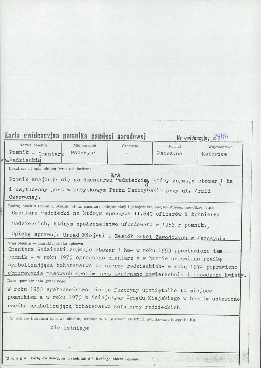 karta ewidencyjna, skan nr 1