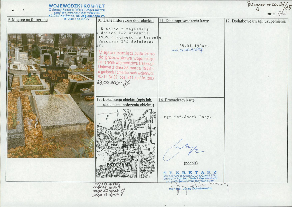 karta ewidencyjna, skan nr 2