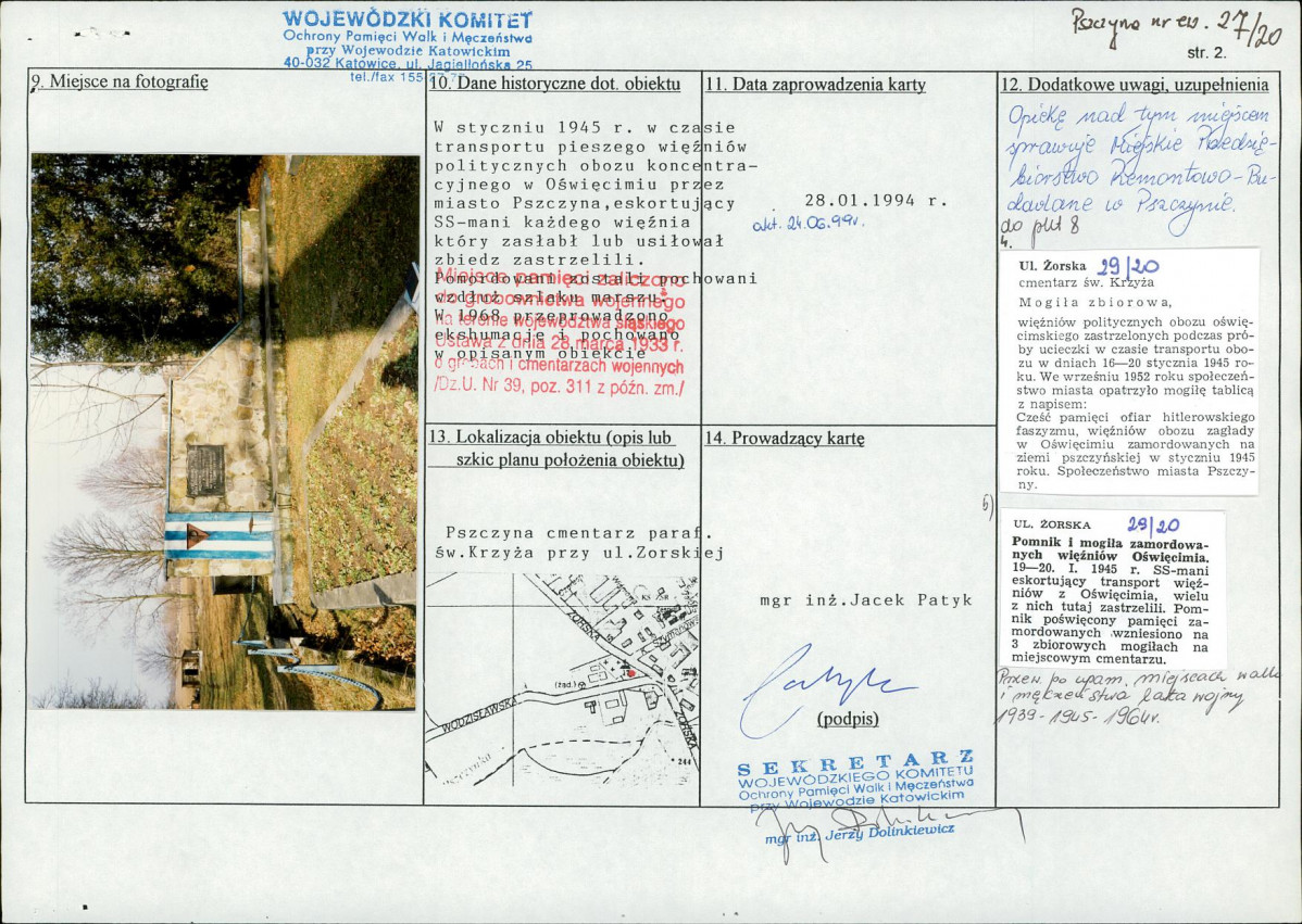 karta ewidencyjna, skan nr 2