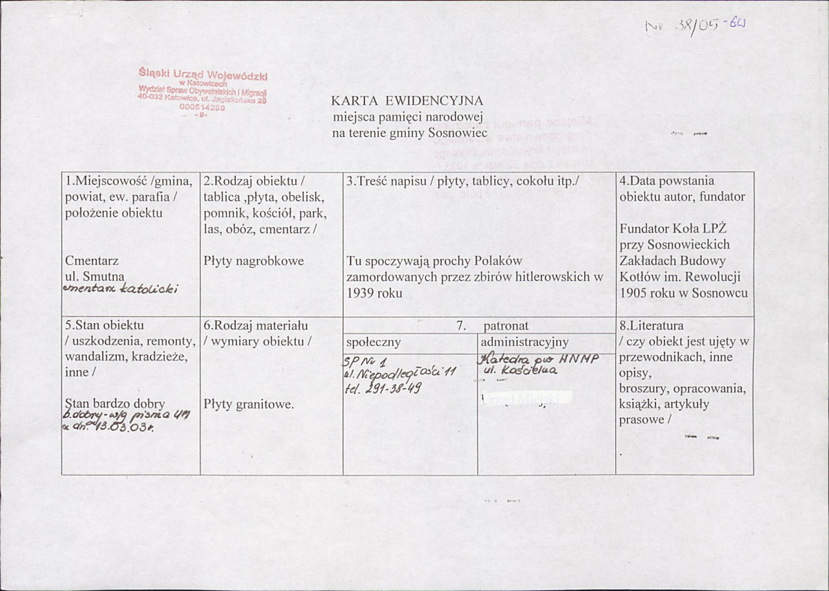 karta ewidencyjna, skan nr 3