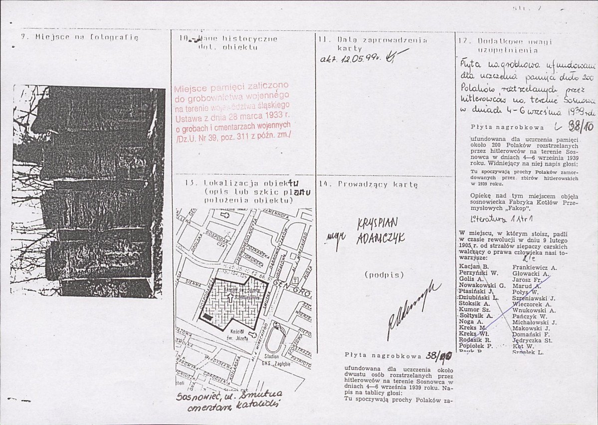 karta ewidencyjna, skan nr 2