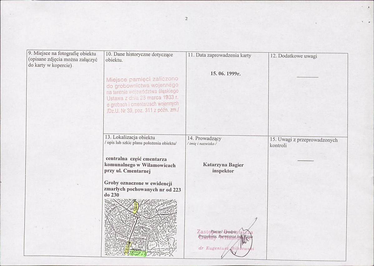 karta ewidencyjna, skan nr 2