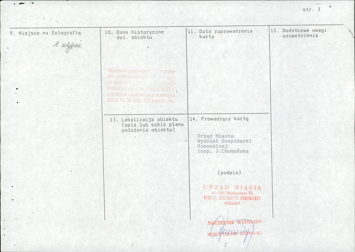 karta ewidencyjna, skan nr 2