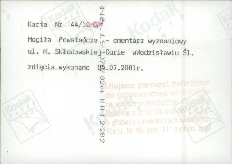 karta ewidencyjna, skan nr 6