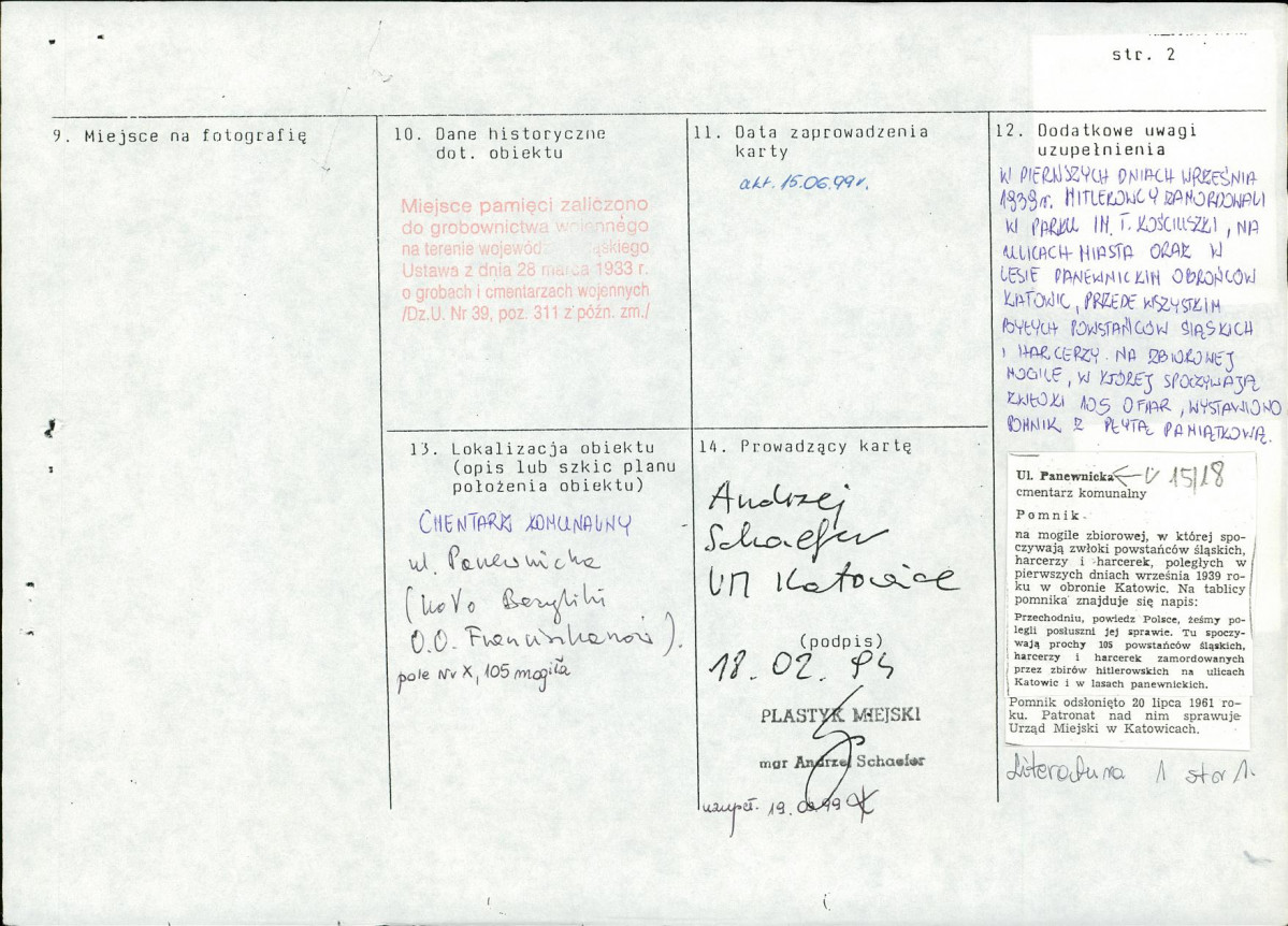 karta ewidencyjna, skan nr 2