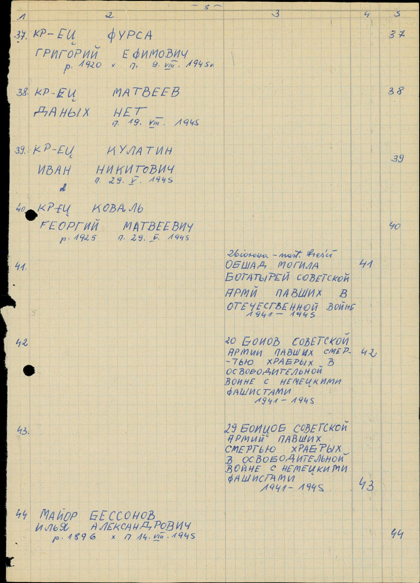 karta ewidencyjna, skan nr 49