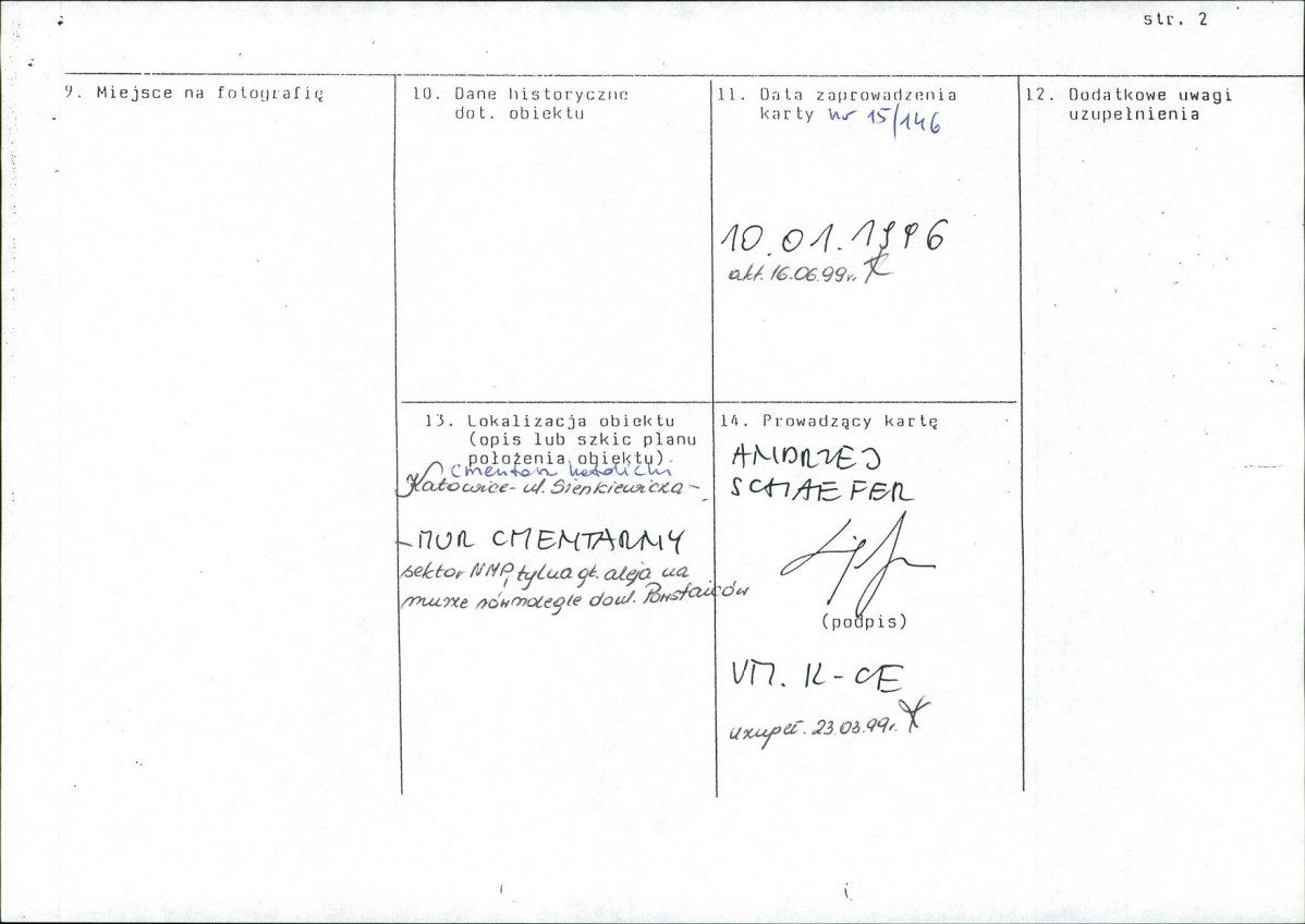 karta ewidencyjna, skan nr 2