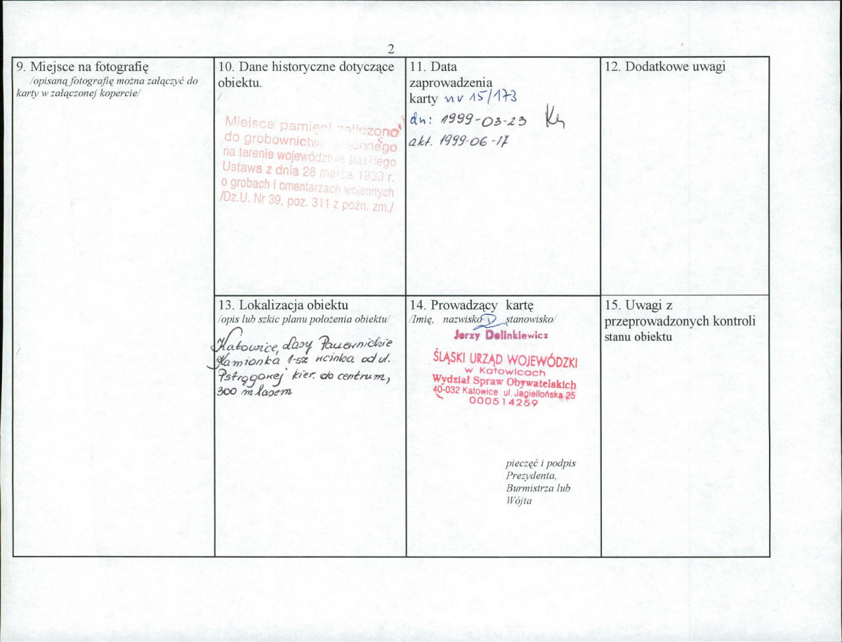 karta ewidencyjna, skan nr 2