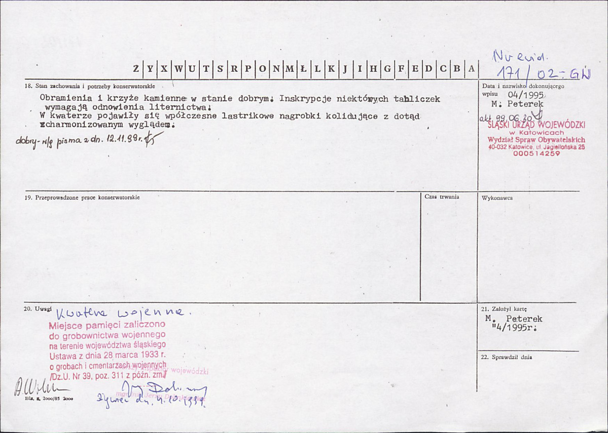 karta ewidencyjna, skan nr 2