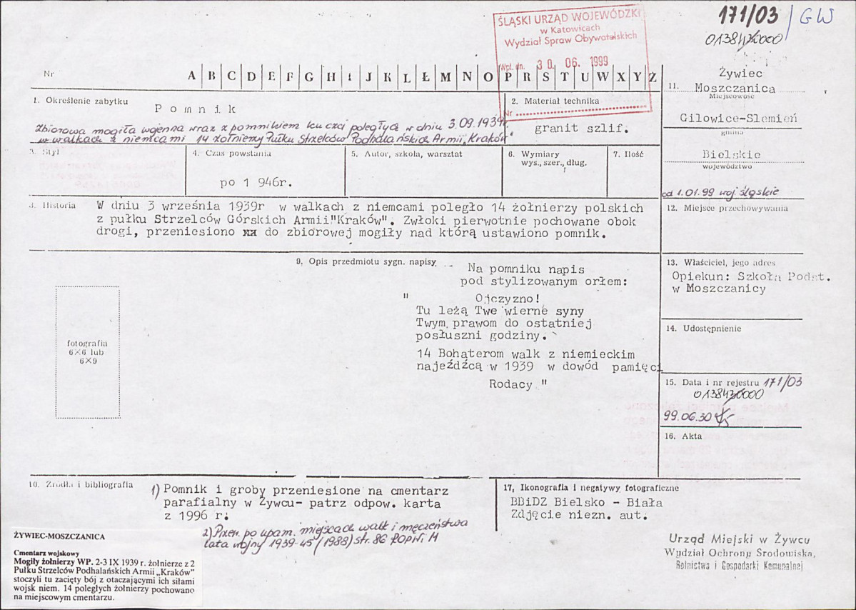 karta ewidencyjna, skan nr 1