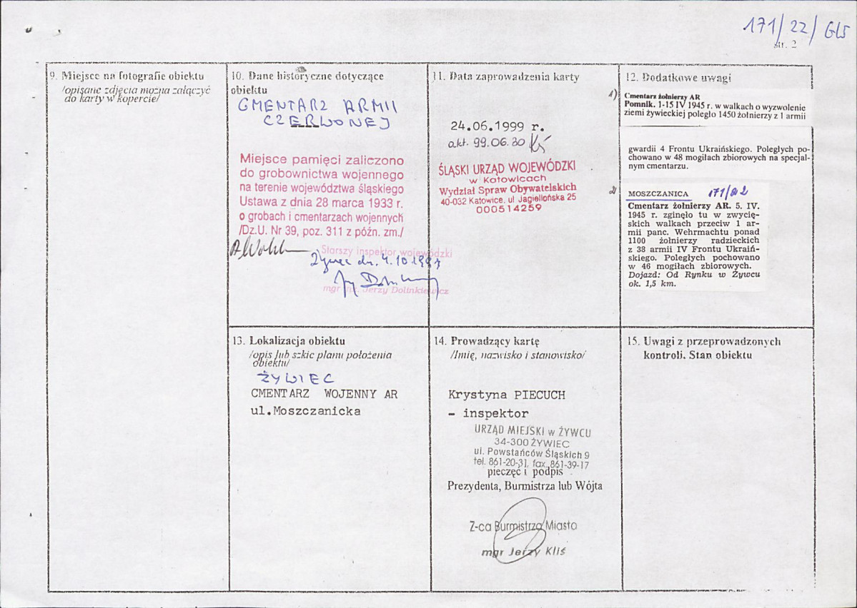 karta ewidencyjna, skan nr 2