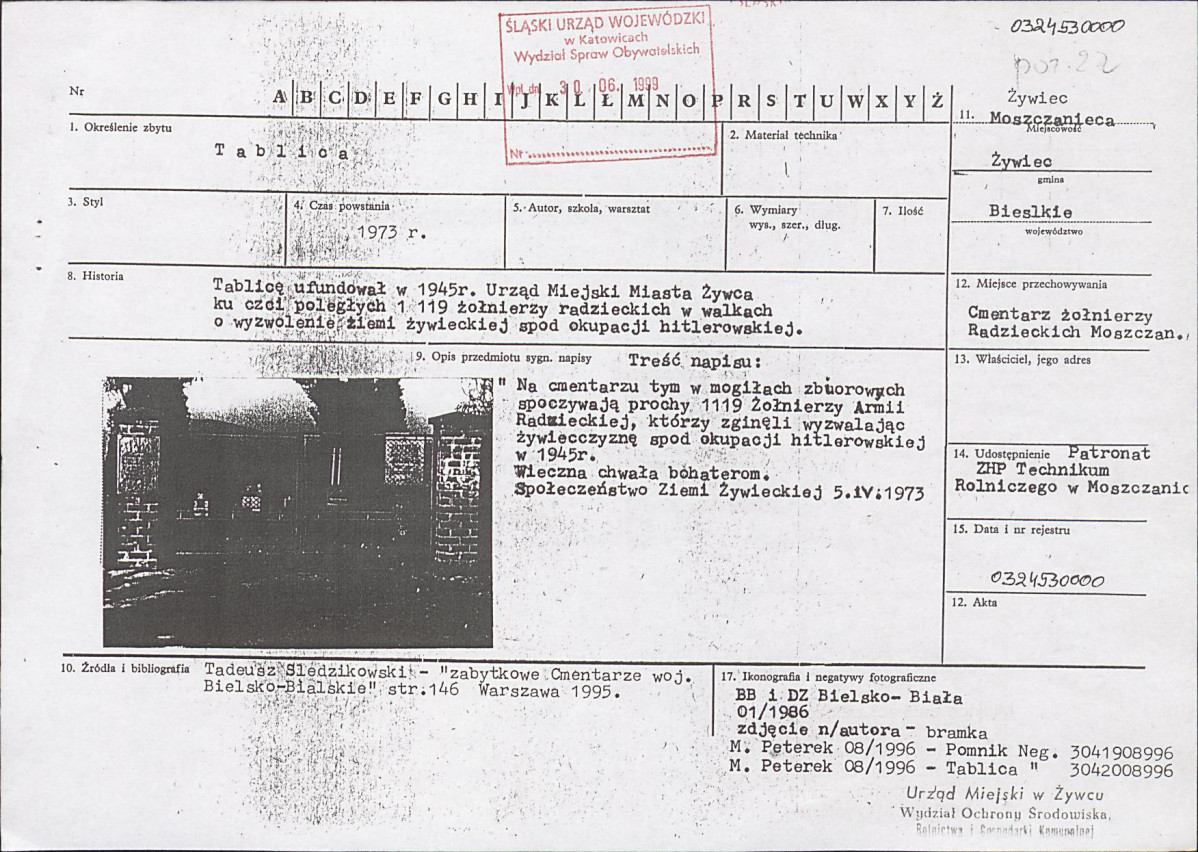 karta ewidencyjna, skan nr 1