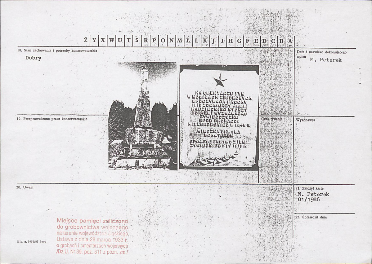 karta ewidencyjna, skan nr 2