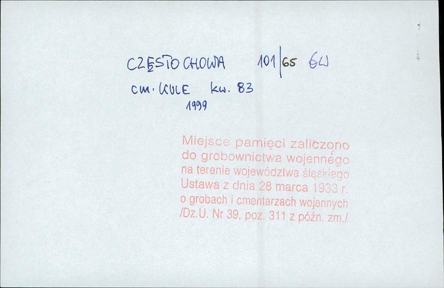 karta ewidencyjna, skan nr 9