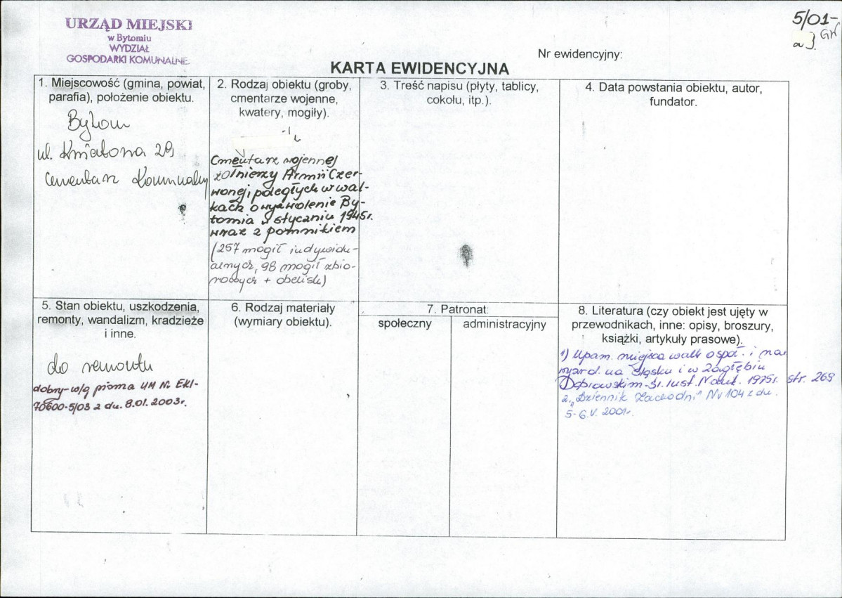 karta ewidencyjna, skan nr 1