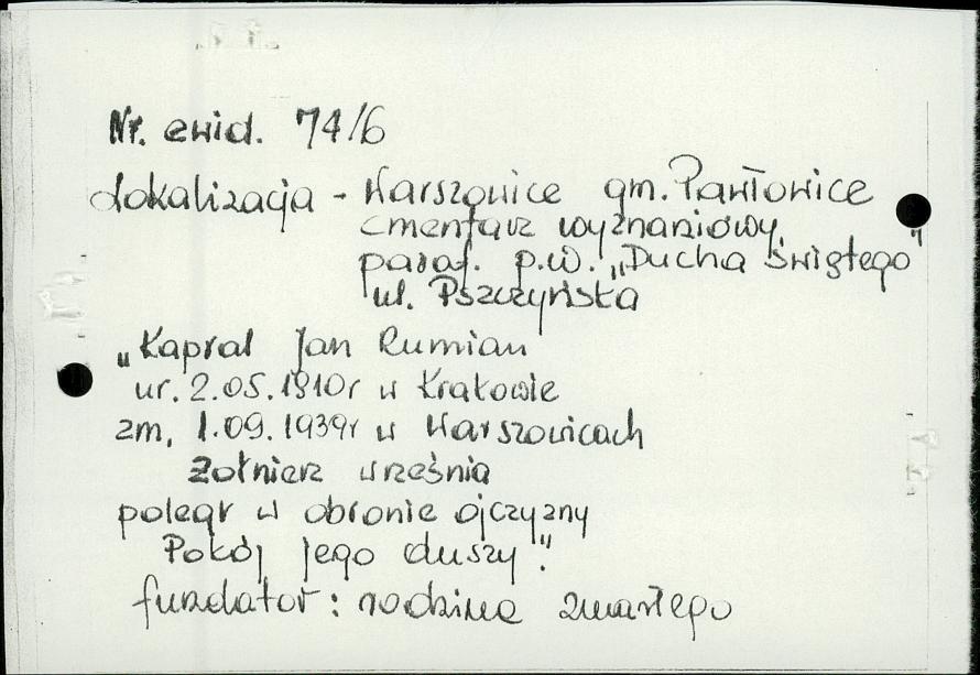 karta ewidencyjna, skan nr 6