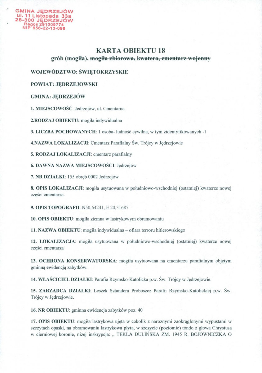 karta ewidencyjna, skan nr 1