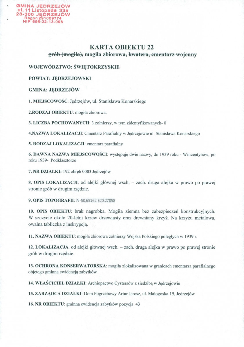 karta ewidencyjna, skan nr 1