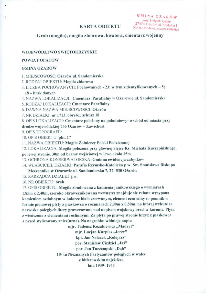 karta ewidencyjna, skan nr 1