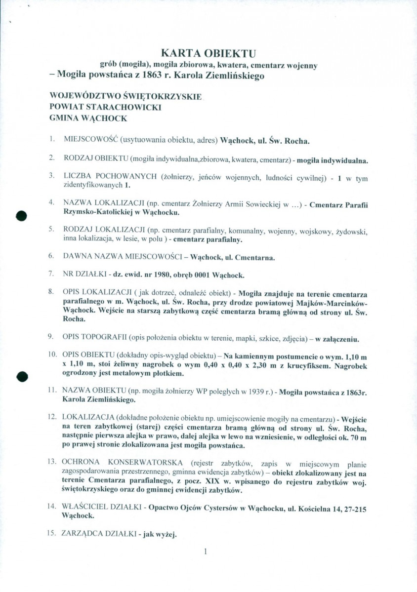 karta ewidencyjna, skan nr 1