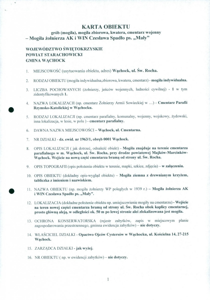 karta ewidencyjna, skan nr 1