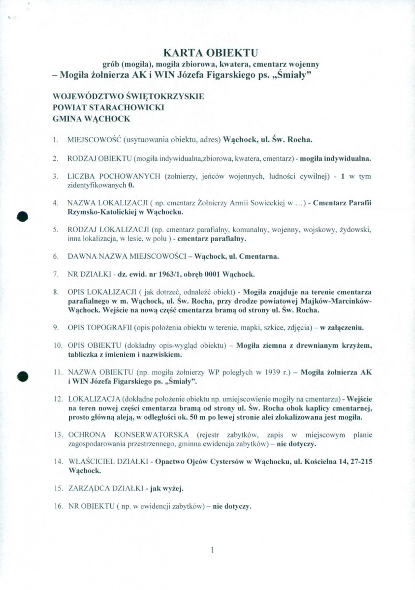 karta ewidencyjna, skan nr 1