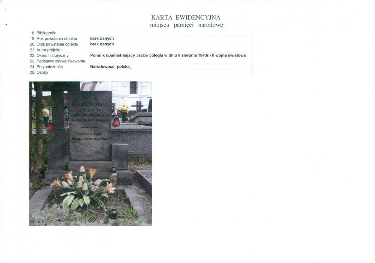karta ewidencyjna, skan nr 2