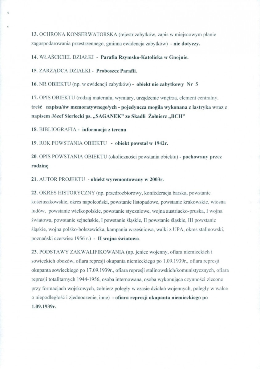 karta ewidencyjna, skan nr 2