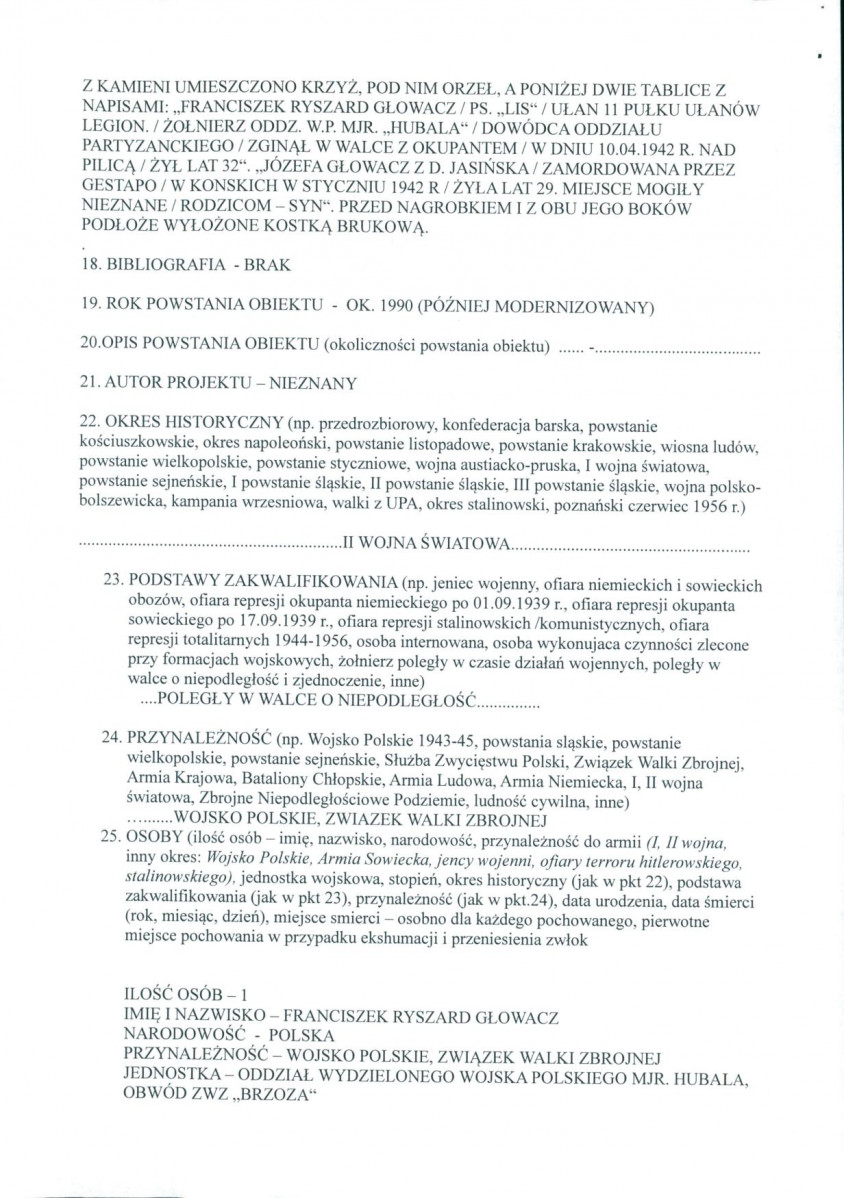karta ewidencyjna, skan nr 2