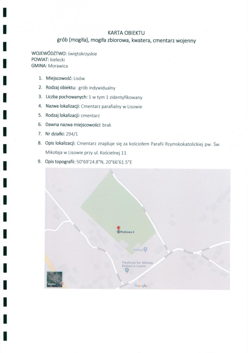 karta ewidencyjna, skan nr 1