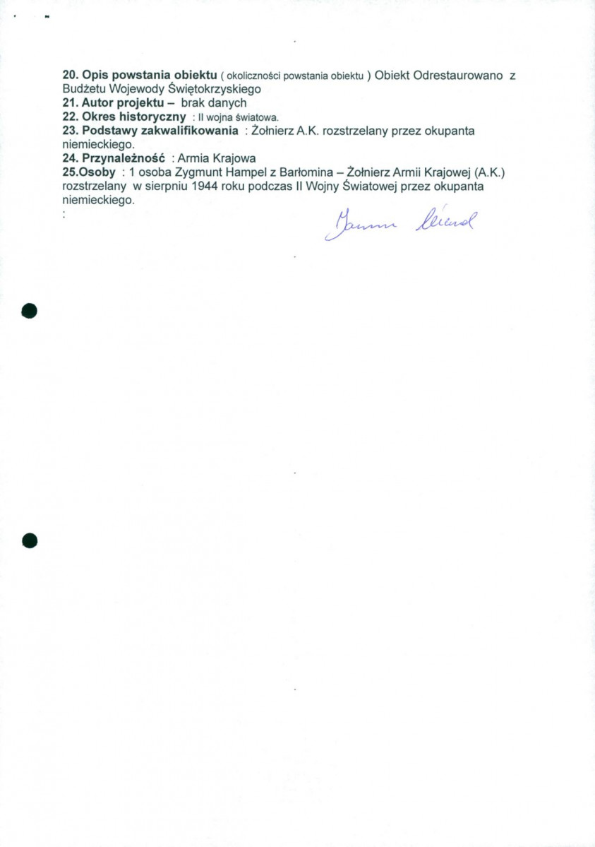 karta ewidencyjna, skan nr 2