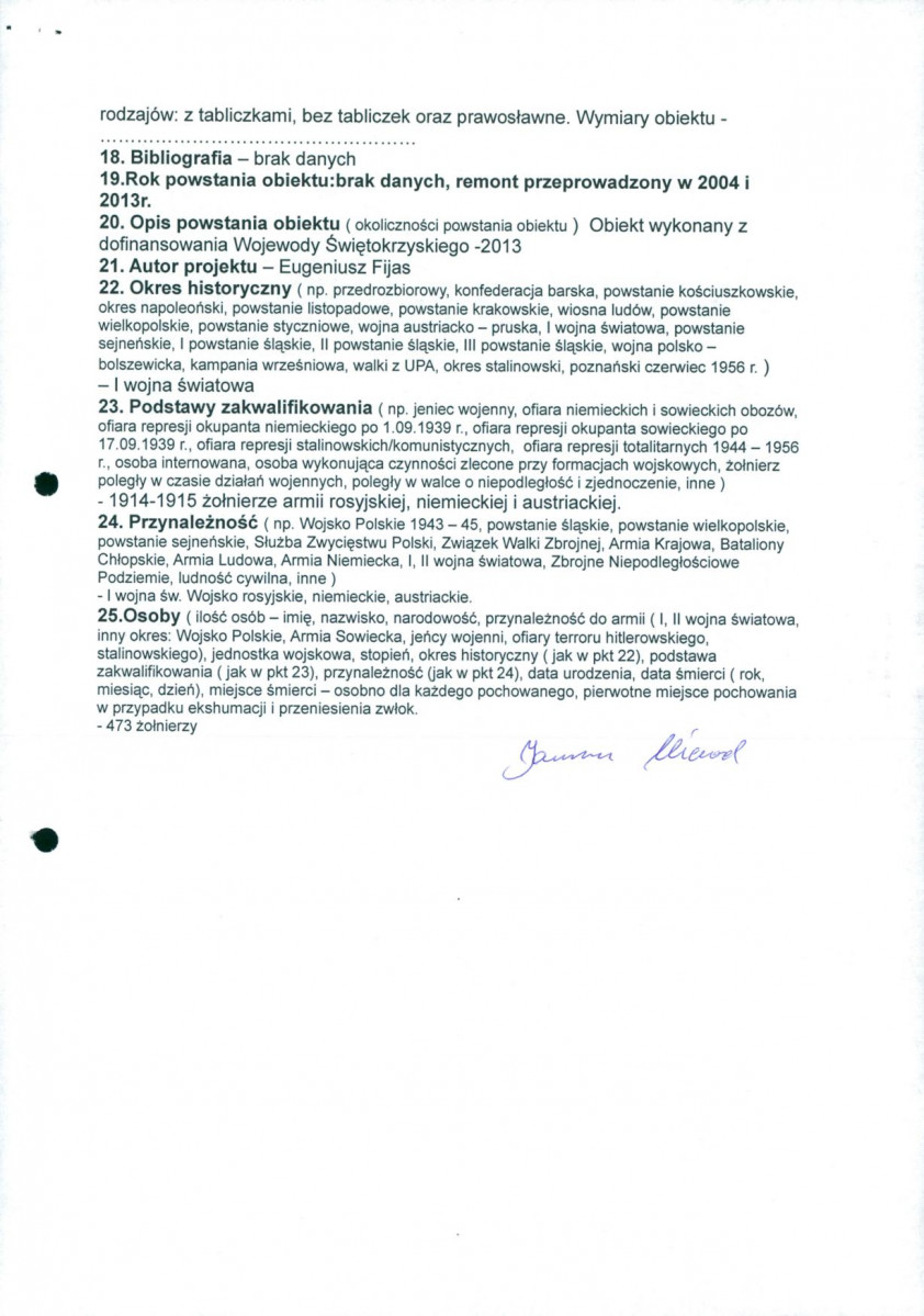 karta ewidencyjna, skan nr 2
