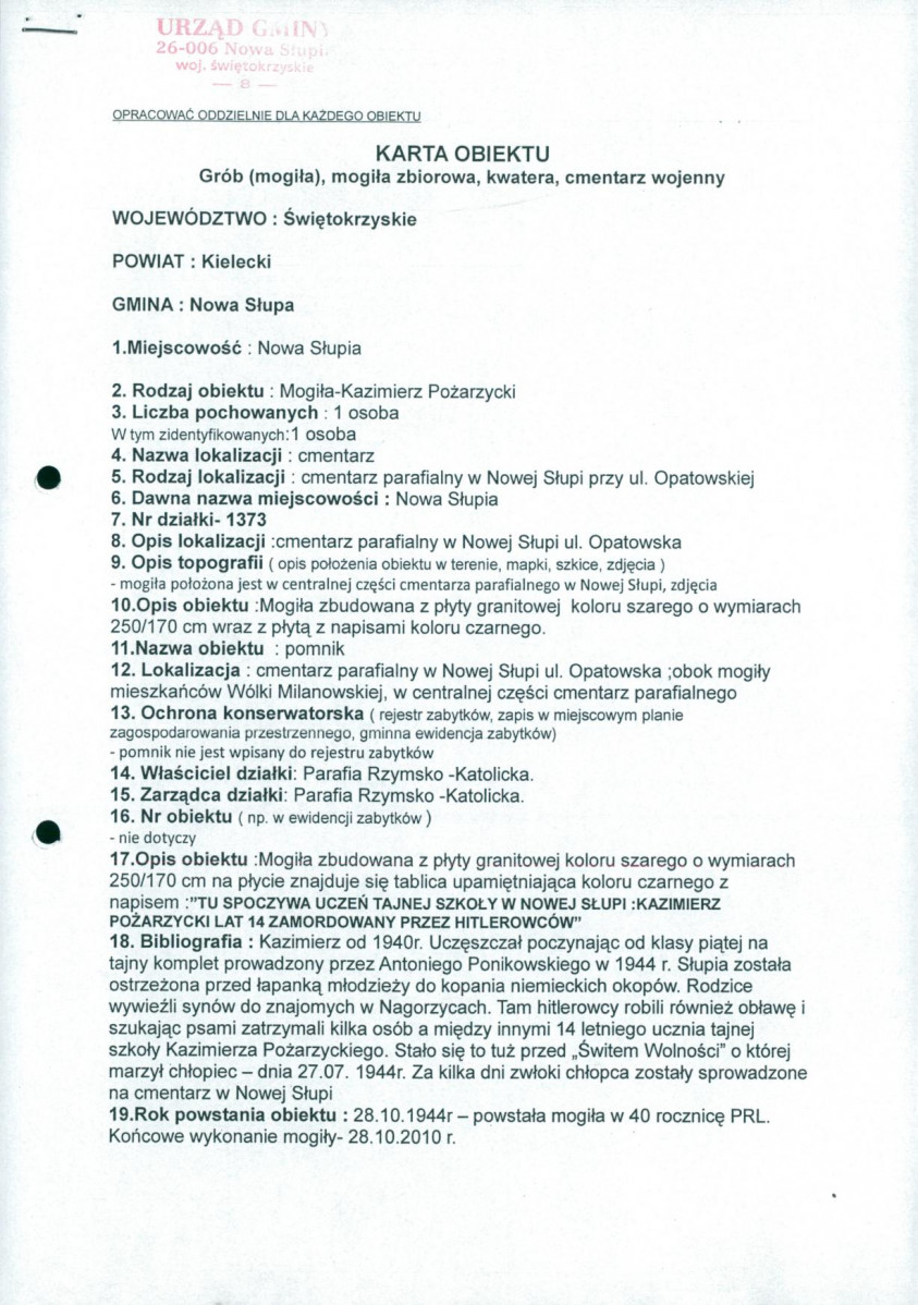 karta ewidencyjna, skan nr 1