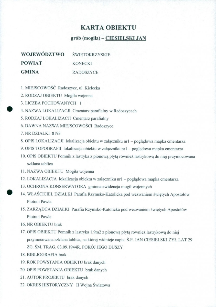 karta ewidencyjna, skan nr 1