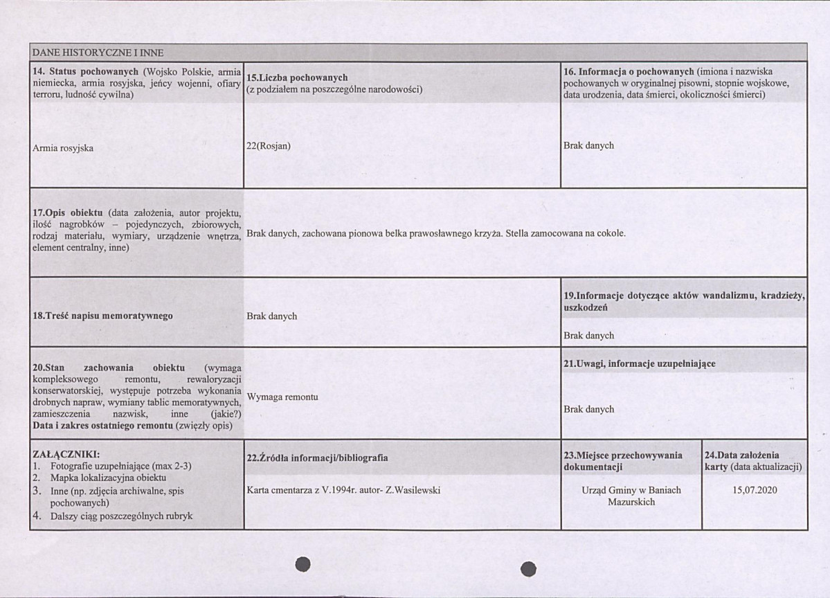 karta ewidencyjna, skan nr 2
