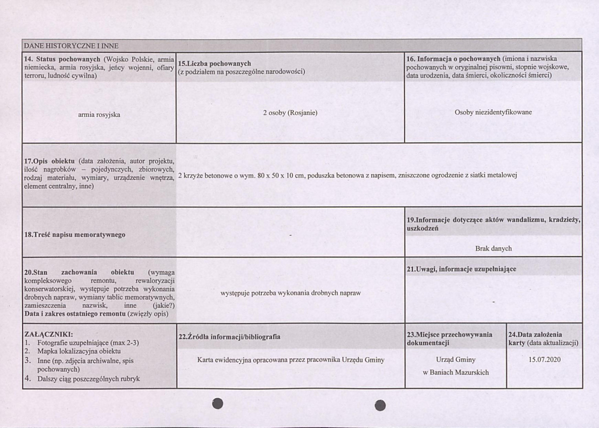 karta ewidencyjna, skan nr 2