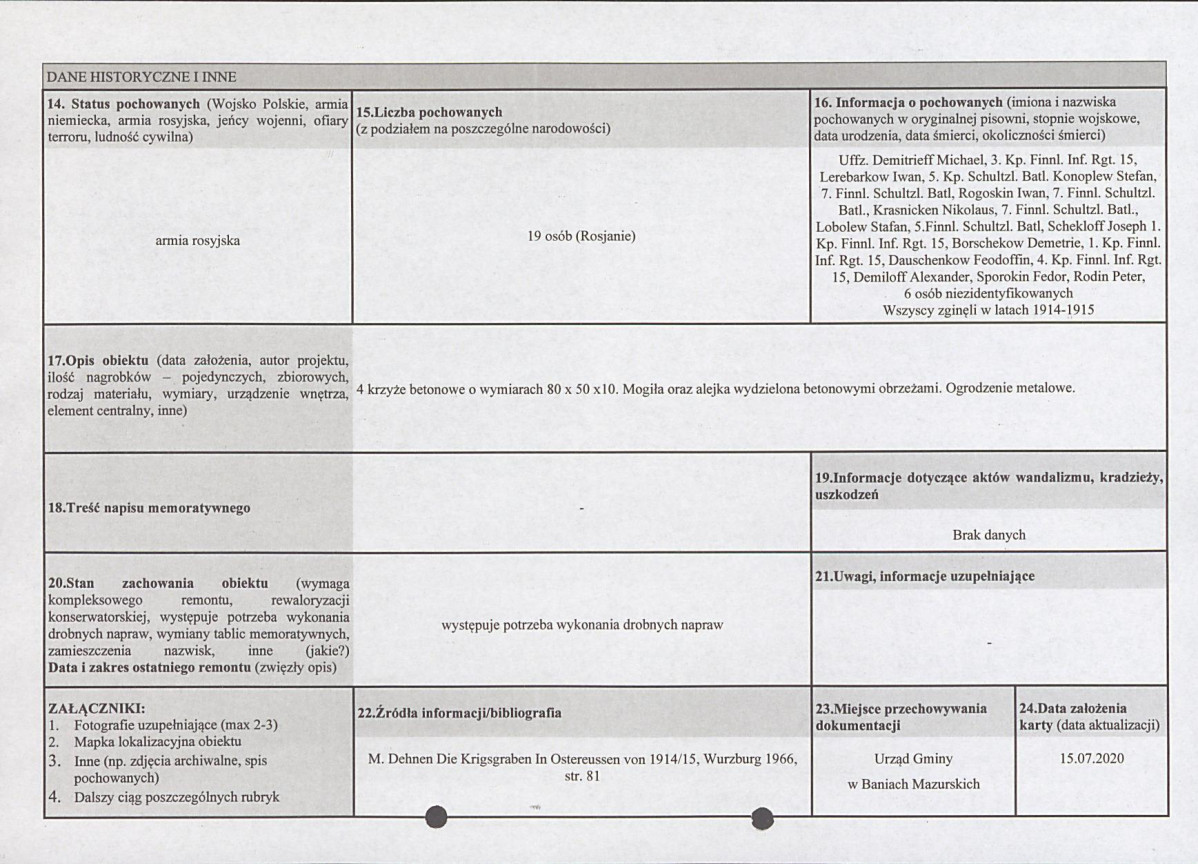 karta ewidencyjna, skan nr 2