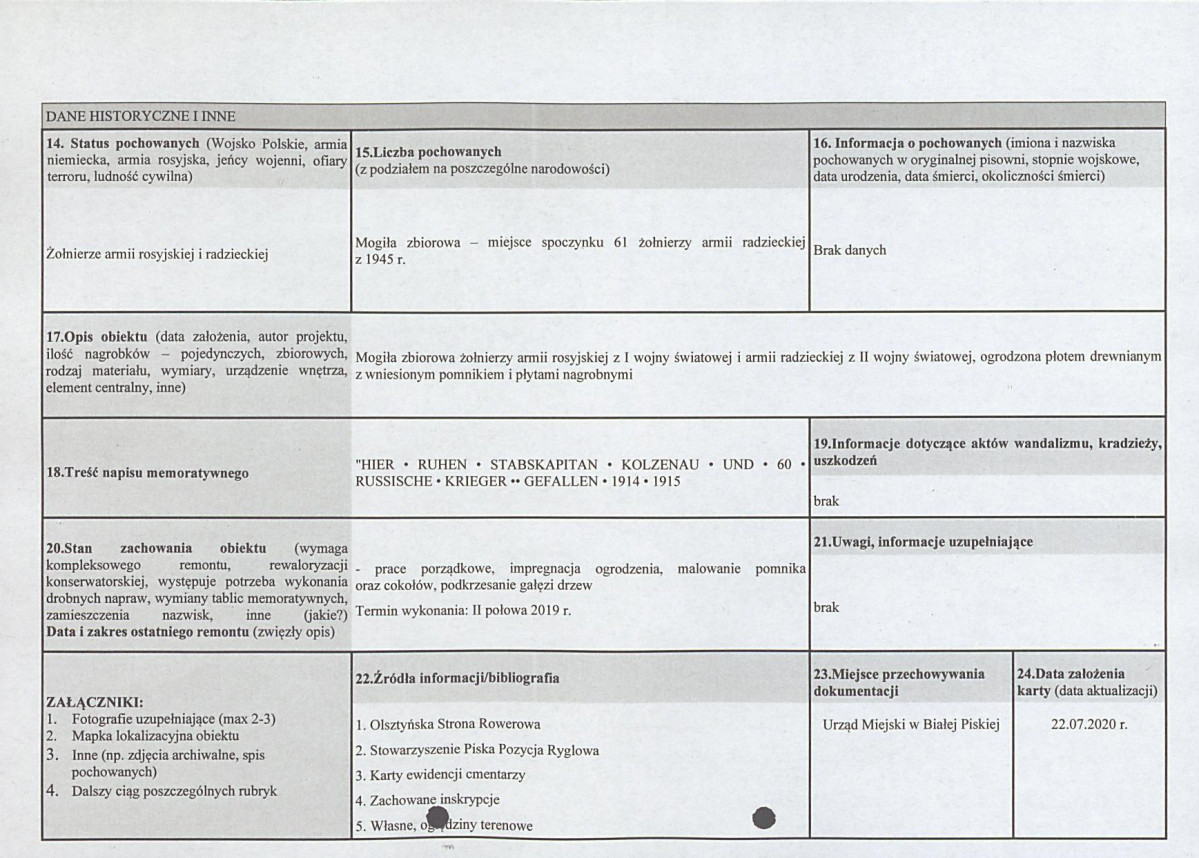 karta ewidencyjna, skan nr 2