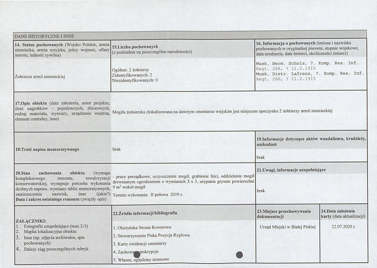 karta ewidencyjna, skan nr 2