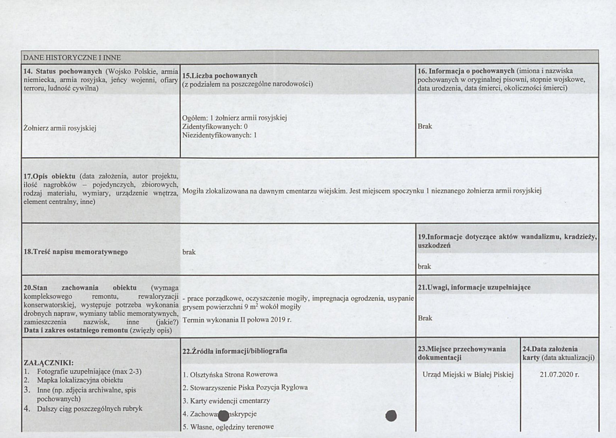 karta ewidencyjna, skan nr 2