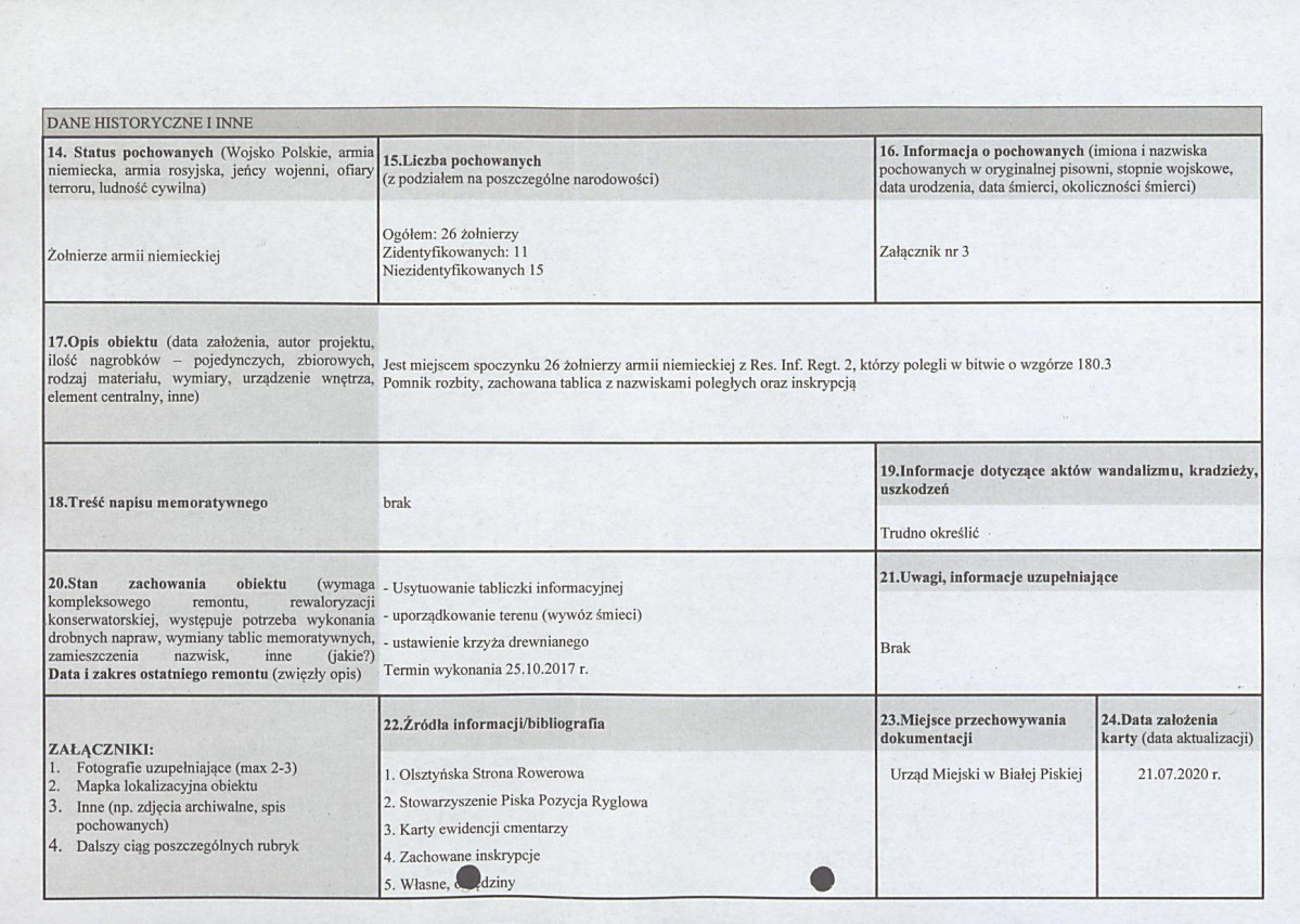 karta ewidencyjna, skan nr 2