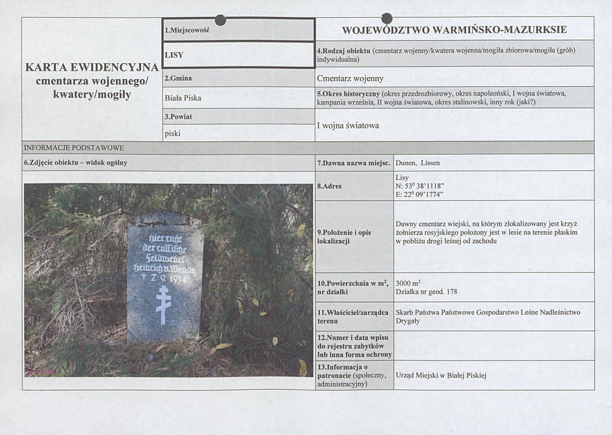 karta ewidencyjna, skan nr 1