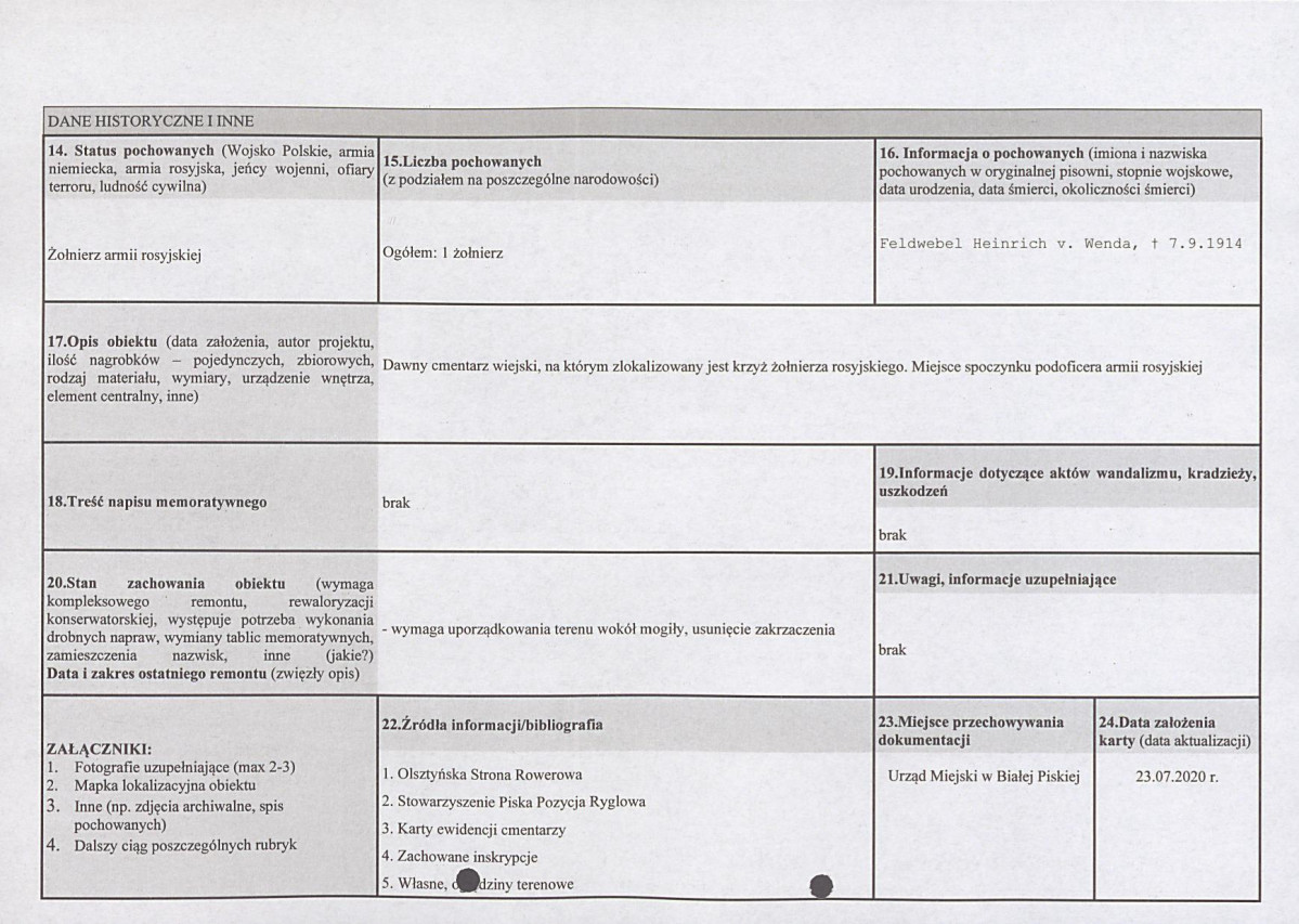 karta ewidencyjna, skan nr 2