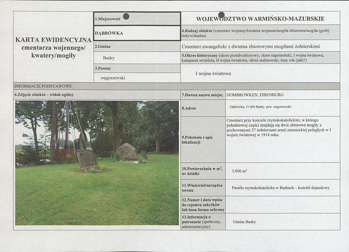 karta ewidencyjna, skan nr 1